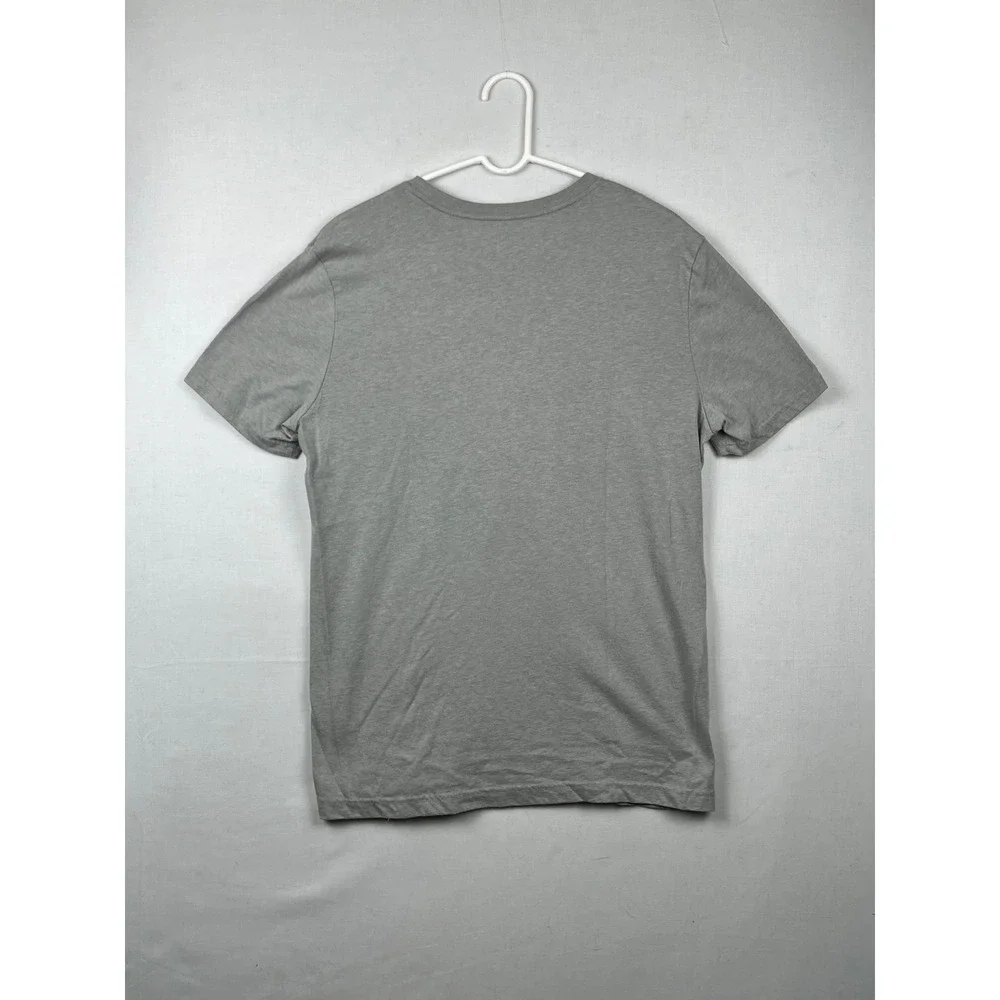 Nautica Graphic T-Shirt Mens Medium Sailing 83 Crew Neck Gray Short Sleeve